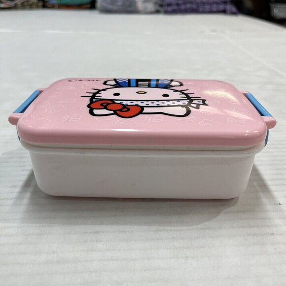 Vintage AFC Sanrio Hello Kitty Japan Skater Lunch Food Container Storage Box - Picture 4 of 13
